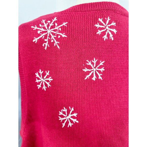 Vintage Ugly Christmas Sweater Vest Unique Oversized Holiday 2X - Picture 8 of 12